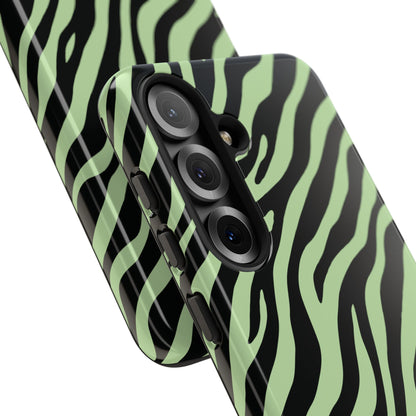 Stylish Mint Zebra Print Phone Case