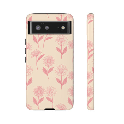 Pretty Pink Daisy Pattern Phone Case