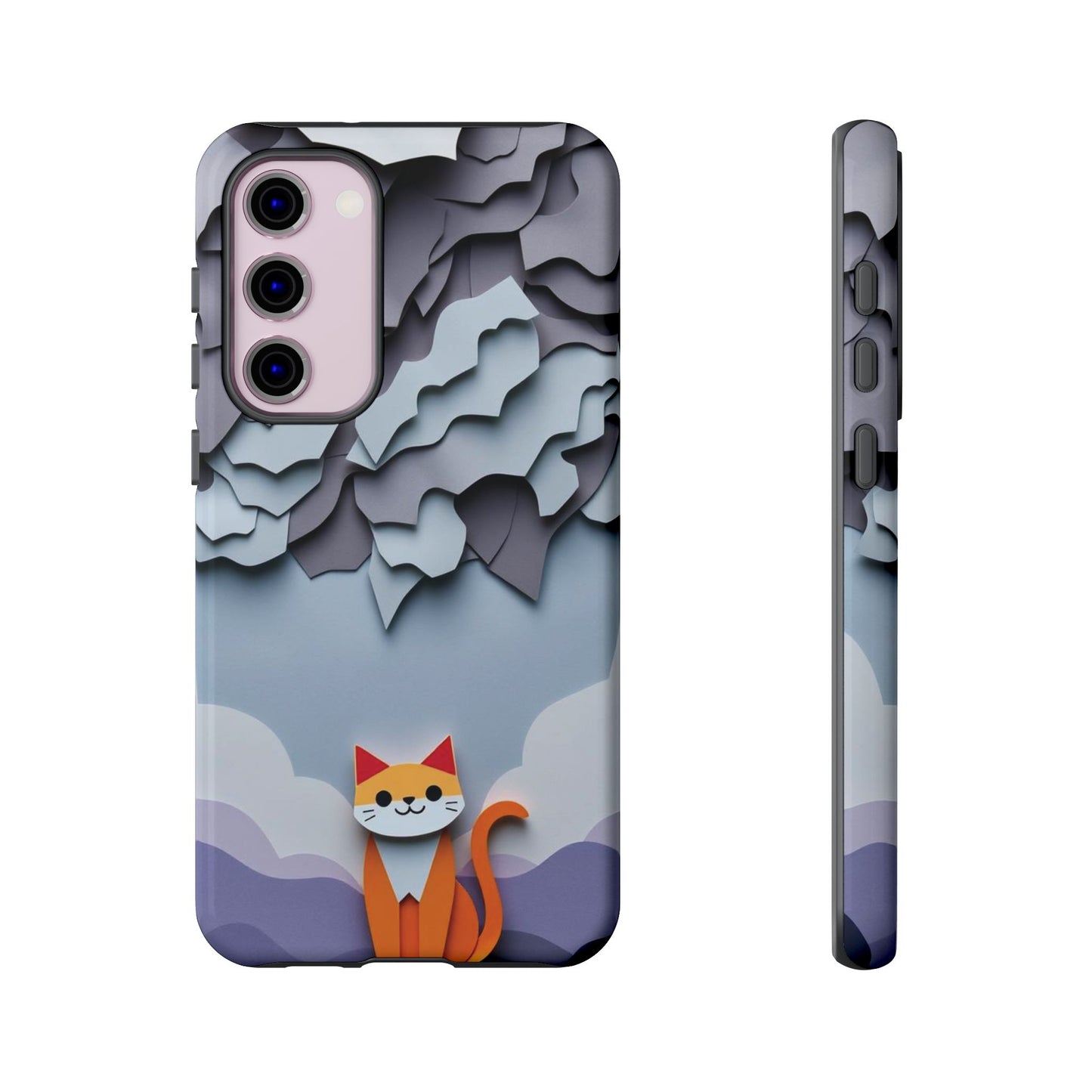 Papier-mâché Cat Design Phone Case