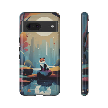 Stylised Panda Design Phone Case - Multicolor Phone Case - Google Pixel 7 / Glossy