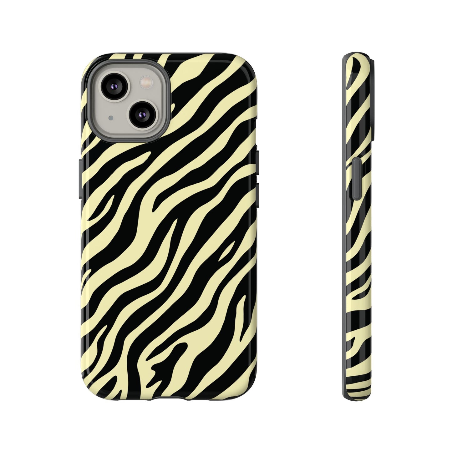 Stylish Neutral Zebra Print Phone Case