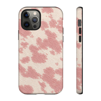 Pretty Blush Cow Print Phone Case