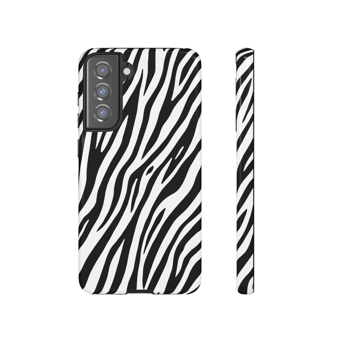 Monochrome Tiger Print Phone Case