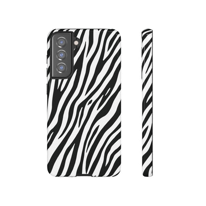 Monochrome Tiger Print Phone Case