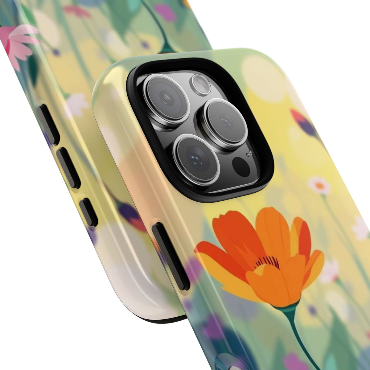 Pop Art Style Wildflower Design Phone Case - Multicolor Phone Case