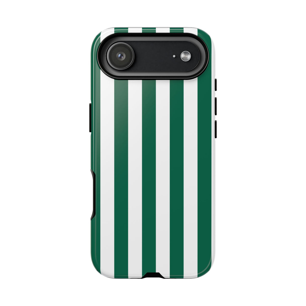 Simple Green & White Stripe Pattern Phone Case - Green Phone Case - iPhone 17 Air / Glossy
