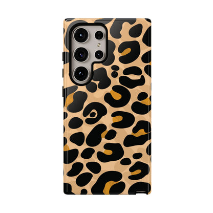 Stylish Mocha Leopard Print Phone Case