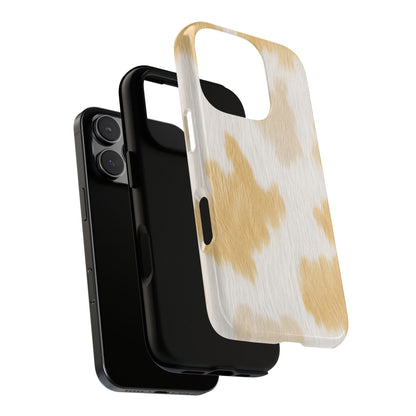 Golden Honey Cow Print Phone Case