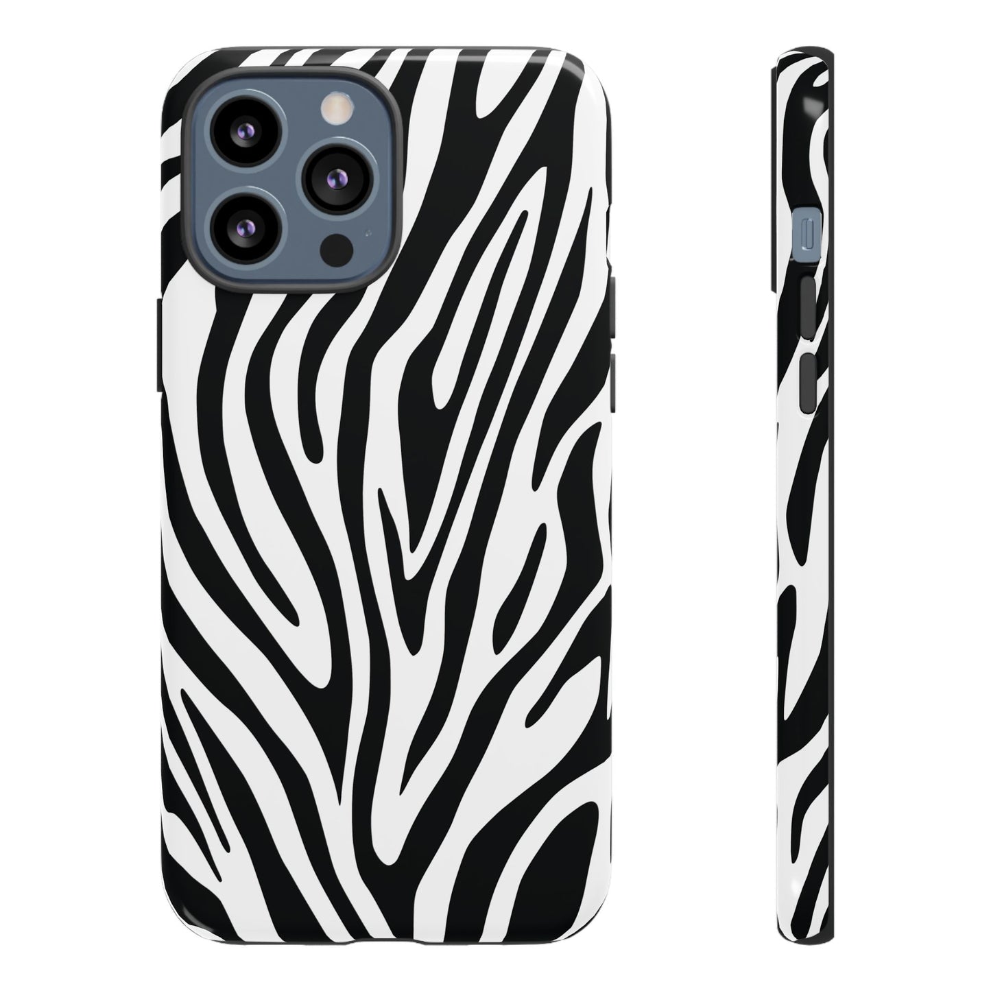 Classic Monochrome Tiger Print Phone Case
