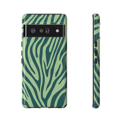 Boutique Sage Tiger Print Phone Case
