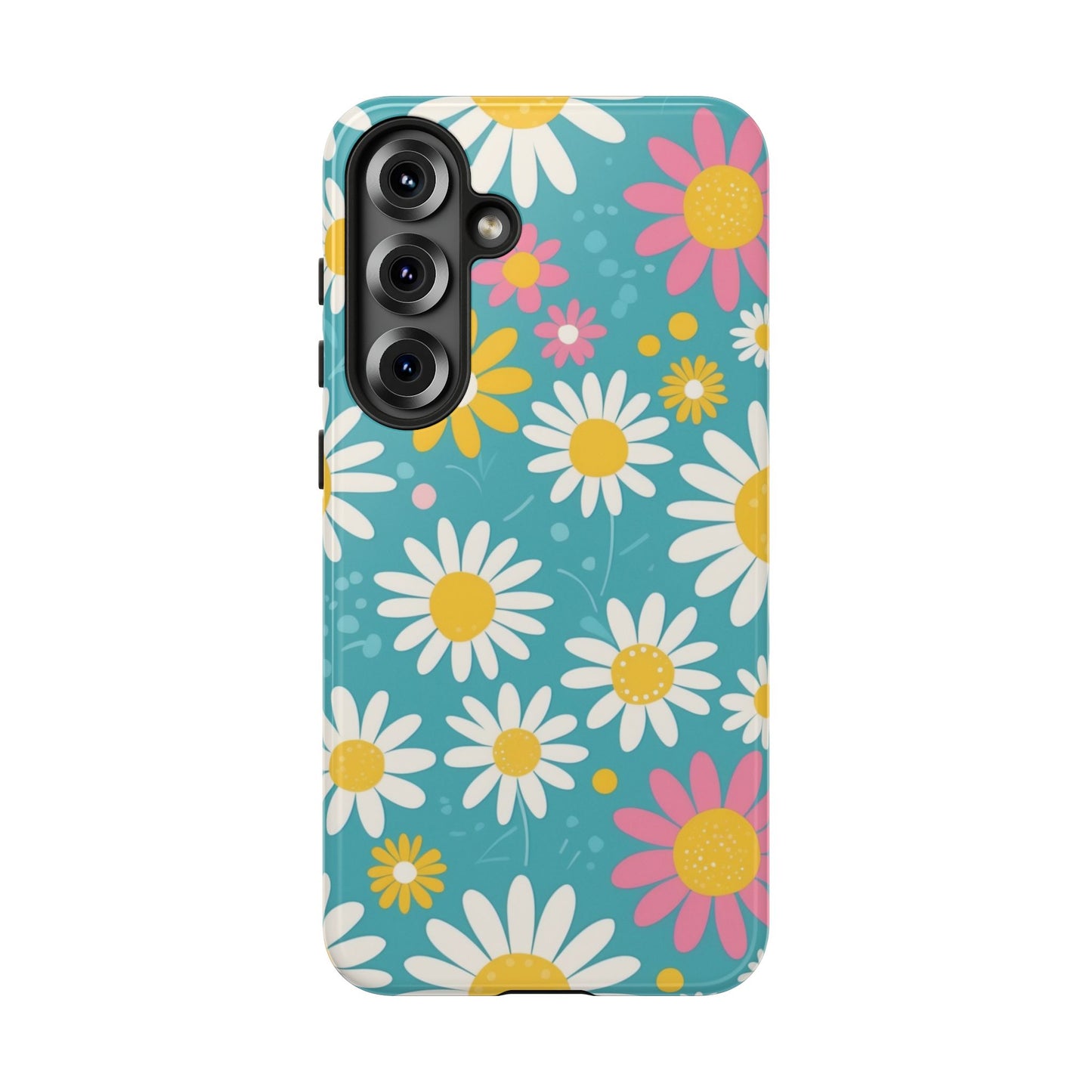 Samsung Galaxy S25 Plus / Glossy Phone Case - Daisies Floral Pattern 5 Phone Case
