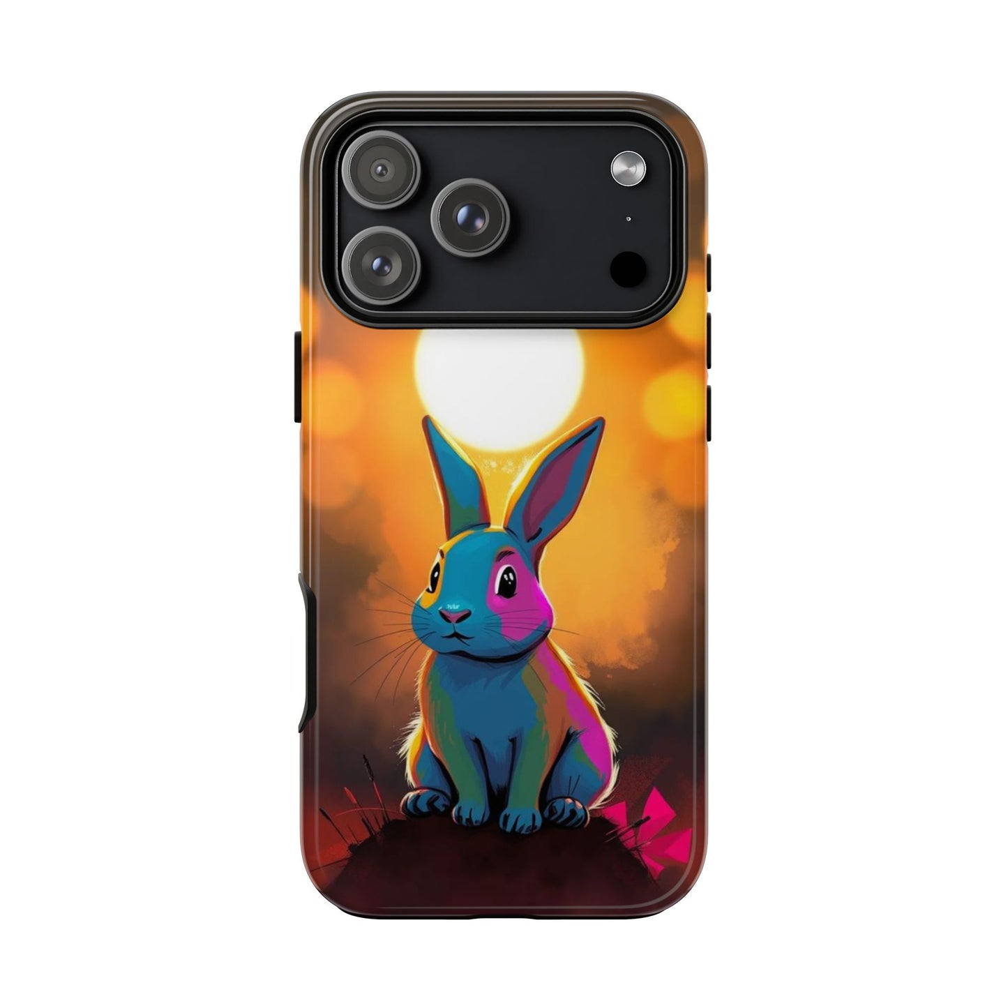 iPhone 17 Pro Max / Glossy Phone Case - Pop Art Rabbit Design Phone Case
