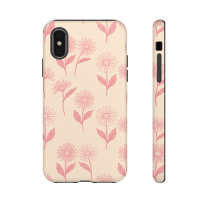 Pretty Pink Daisy Pattern Phone Case