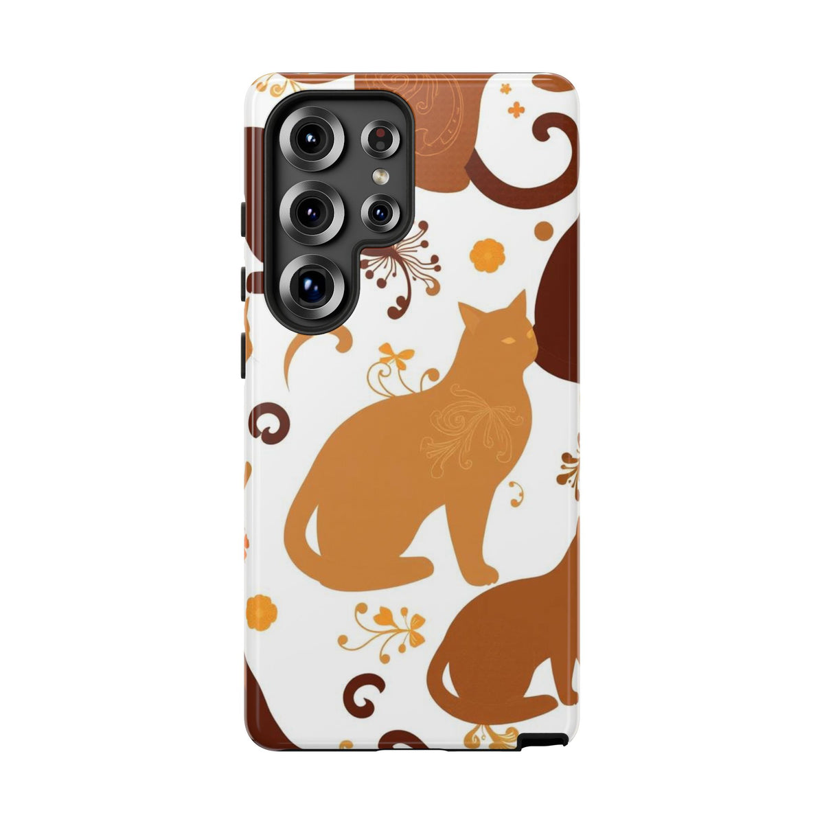 Abstract Cat Pattern Phone Case - Multicolor Phone Case - Samsung Galaxy S25 Ultra / Glossy