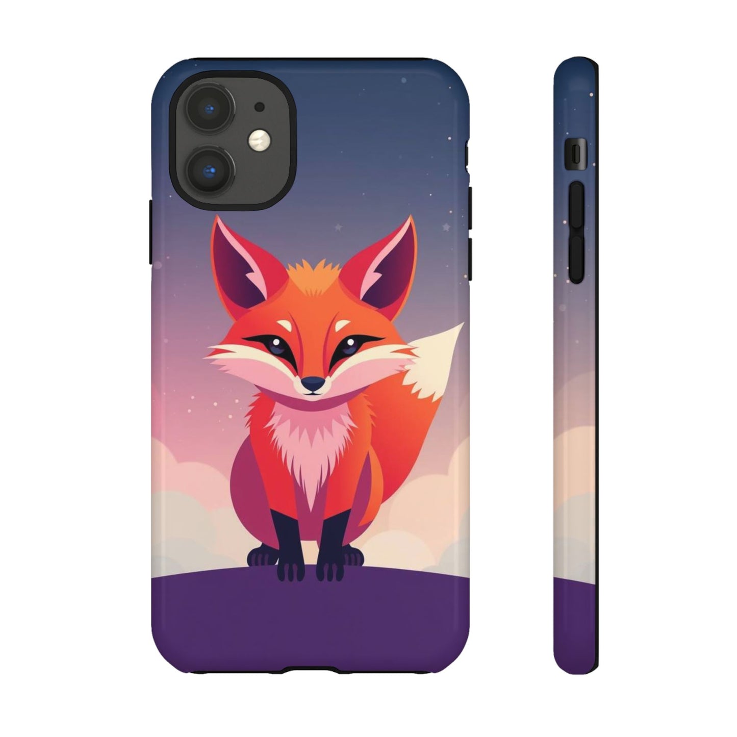 iPhone 11 / Glossy Phone Case - Pop Art Fox Design Phone Case