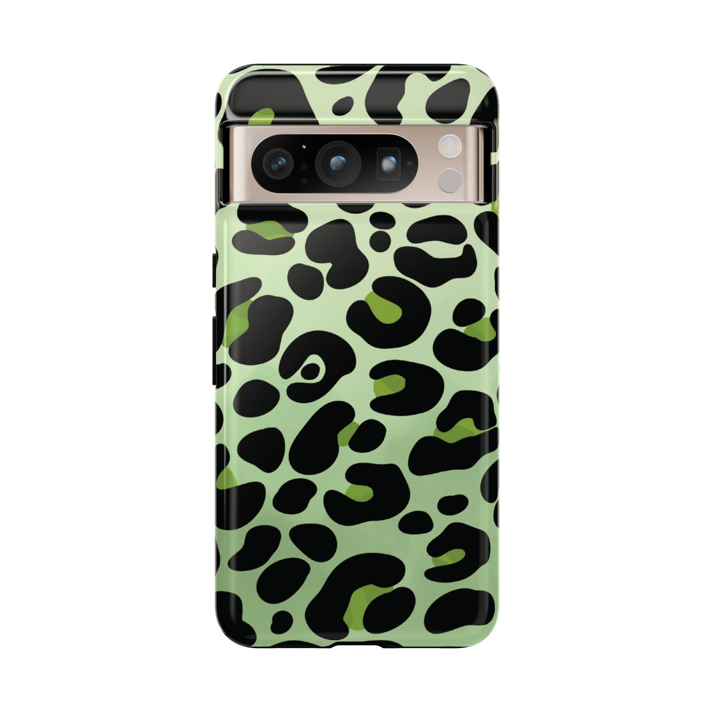 Chic Sage Leopard Print Phone Case