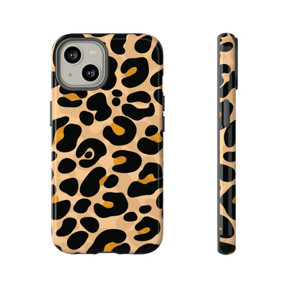 Stylish Mocha Leopard Print Phone Case