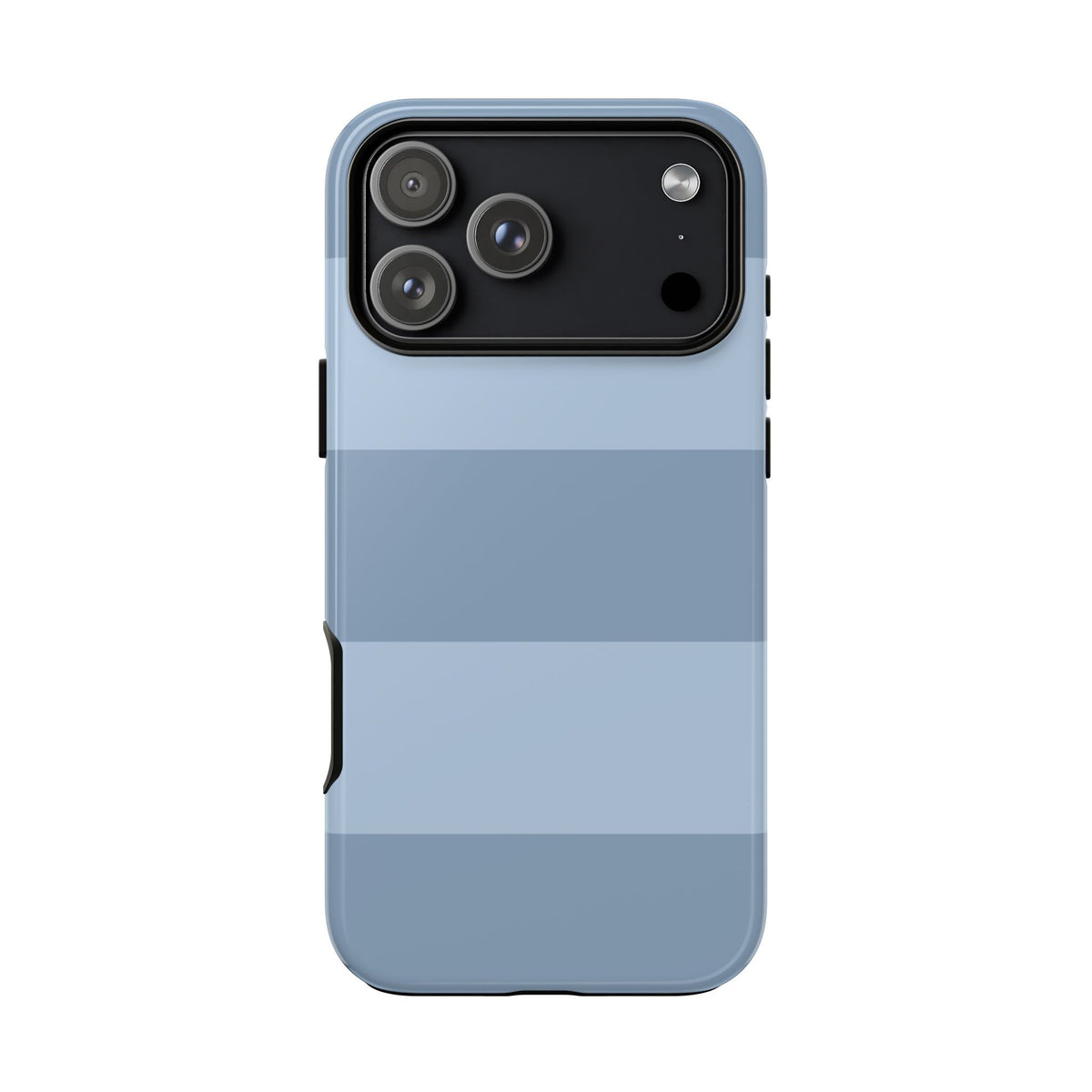 Light Blue Horizontal Stripe Pattern Phone Case - Blue Phone Case - iPhone 17 Pro Max / Glossy