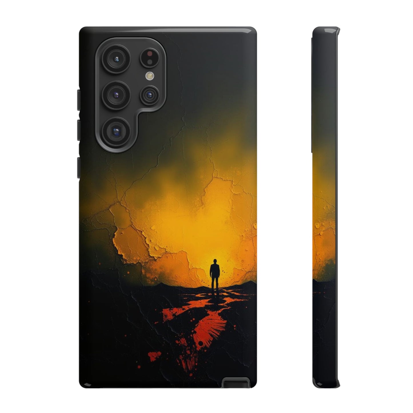 Samsung Galaxy S22 Ultra / Glossy Phone Case - Acrylic Mysterious Figure Phone Case