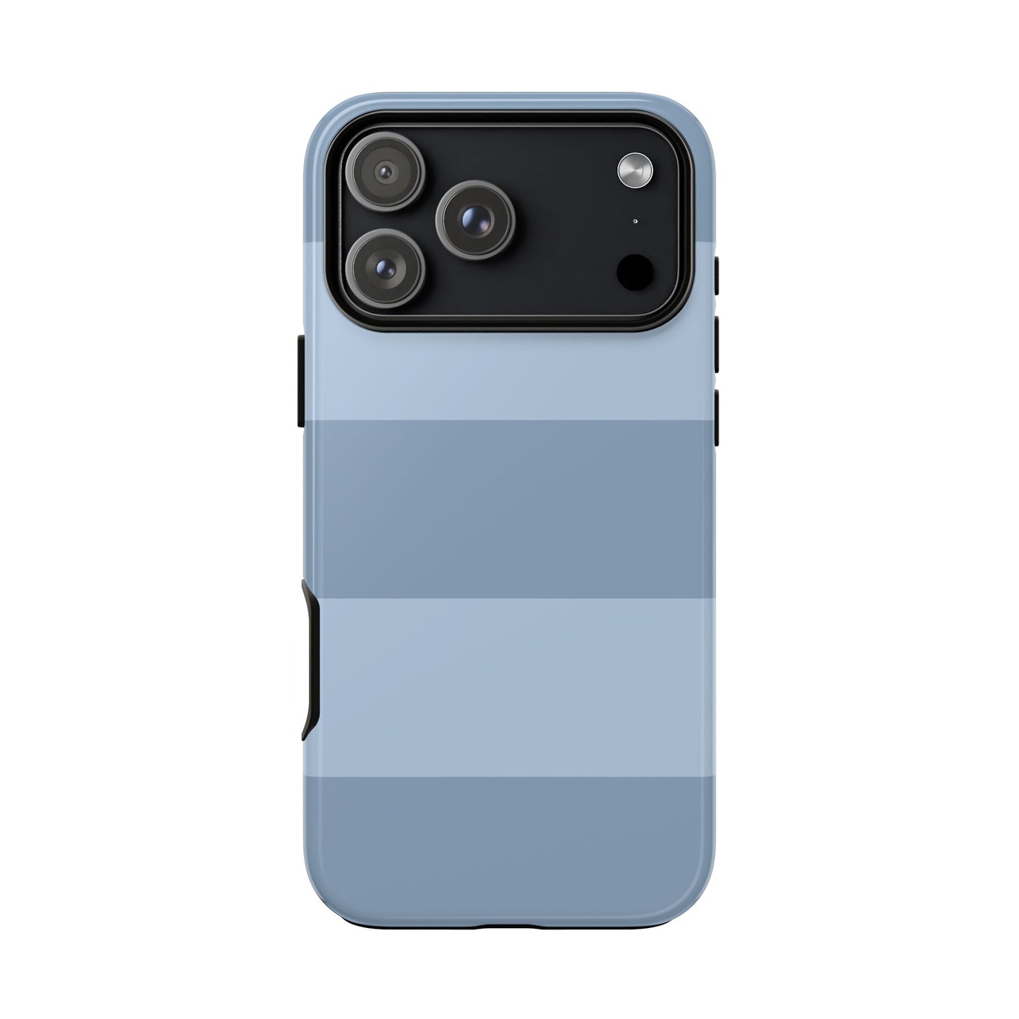 Light Blue Horizontal Stripe Pattern Phone Case - Blue Phone Case - iPhone 17 Pro Max / Glossy