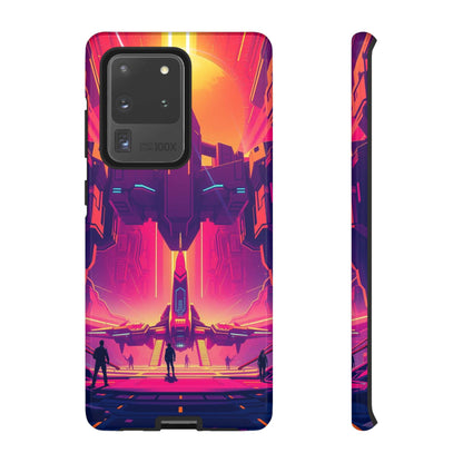 Samsung Galaxy S20 Ultra / Glossy Phone Case - Alien Landing Pad Design Phone Case