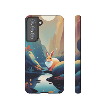 Stylised Rabbit Design Phone Case - Multicolor Phone Case - Samsung Galaxy S21 FE / Glossy