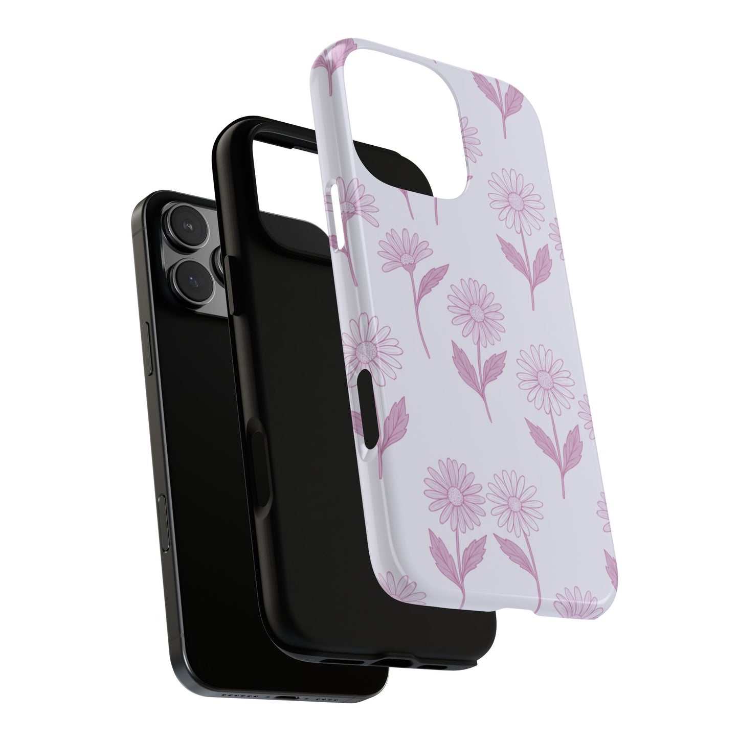Pretty Lilac Daisy Pattern Phone Case