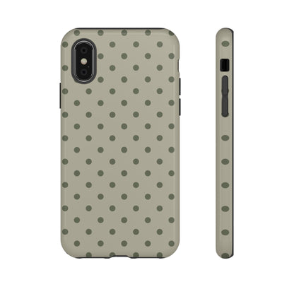 Green & Dark Green Dot Pattern Phone Case