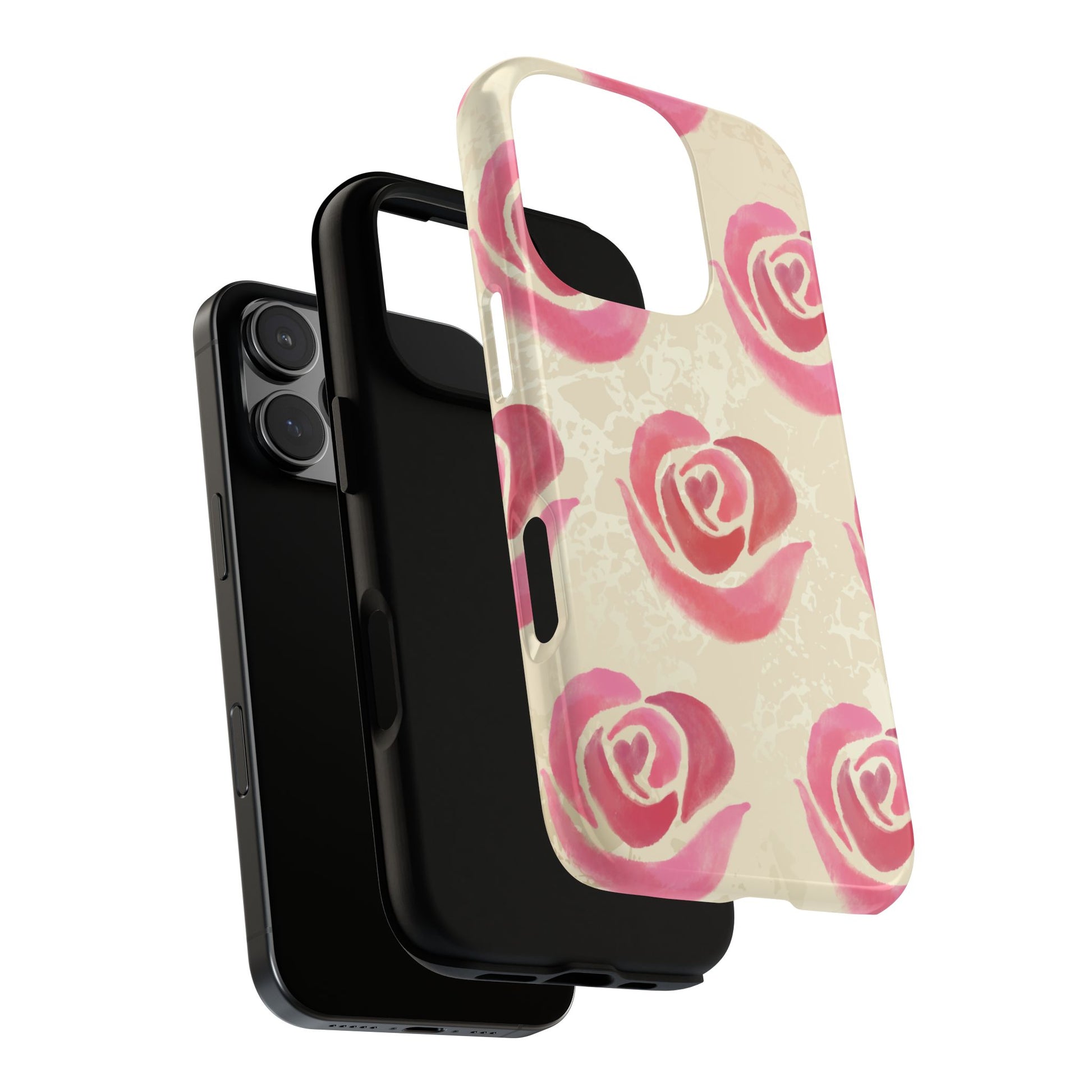 Phone Case - ’Pink Rose Pattern’ Phone Case
