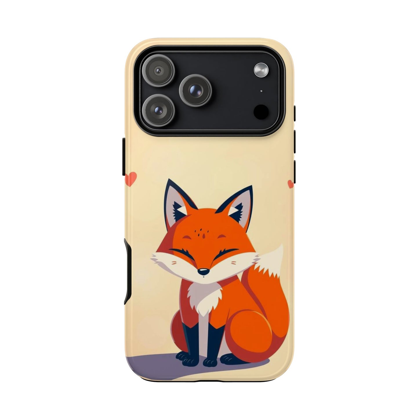 iPhone 17 Pro Max / Glossy Phone Case - Cute Fox Design Phone Case