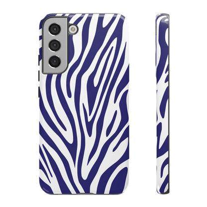 Graphic Blue Tiger Print Phone Case