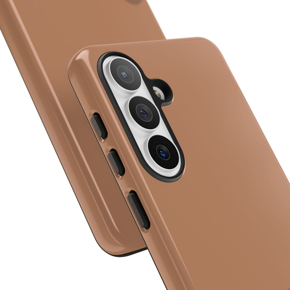 Brown Abstract Waves Protective Phone Case - Brown Phone Case