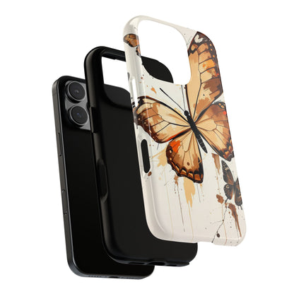 Acrylic Style Butterflies Design Phone Case