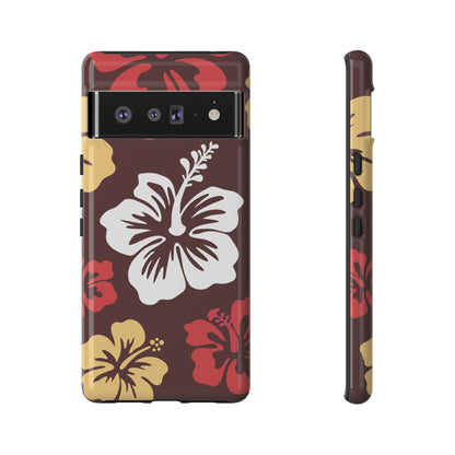 Google Pixel 6 Pro / Glossy Phone Case - ’Hibiscus Retro Pattern #2’ Phone Case