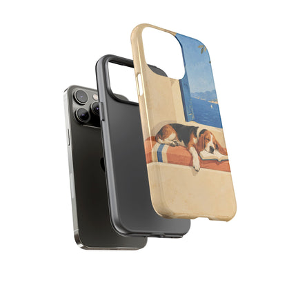 Basset Hound Unfinished Chapter Phone Case - Multicolor Phone Case