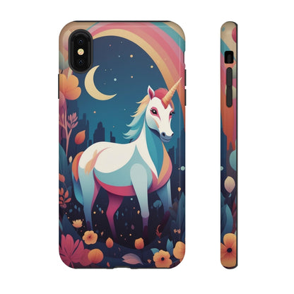 Stylised Unicorn & Rainbow Design Phone Case - Multicolor Phone Case - iPhone XS MAX / Glossy