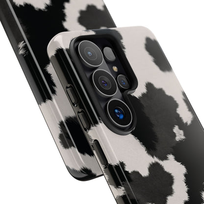 Modern Monochrome Cow Print Phone Case