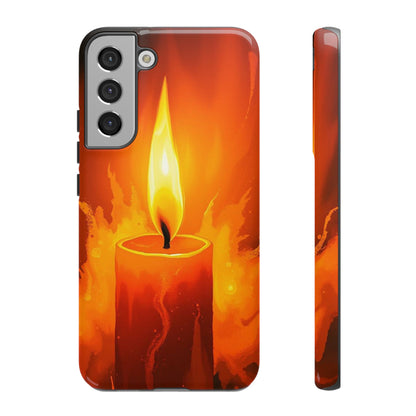 Red Candle Phone Case - Multicolor Phone Case - Samsung Galaxy S22 Plus / Glossy