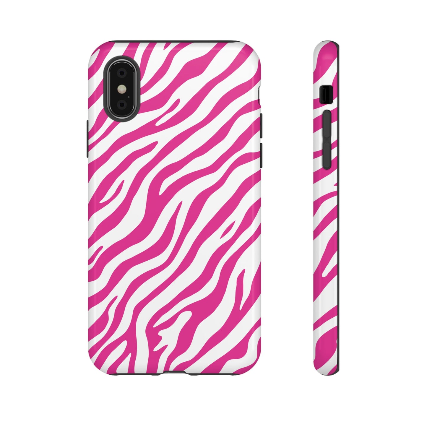 Stylish Hot Pink Zebra Print Phone Case