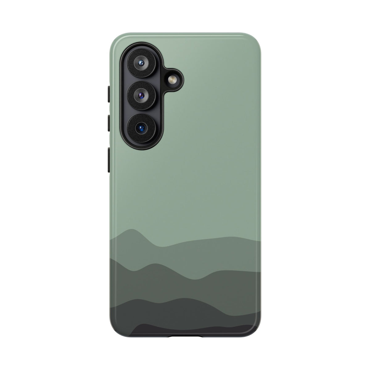 Green Abstract Waves Protective Phone Case - Green Phone Case - Samsung Galaxy S26 / Glossy