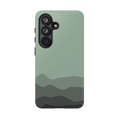 Green Abstract Waves Protective Phone Case - Green Phone Case - Samsung Galaxy S26 / Glossy