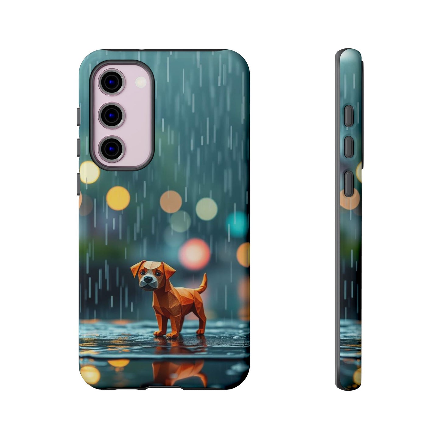 Samsung Galaxy S23 Plus / Glossy Phone Case - Origami ’Soggy Dog’ Design Phone Case