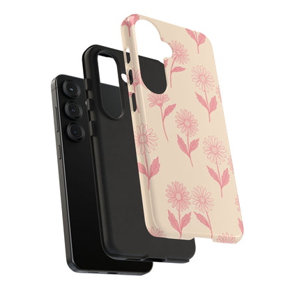 Pretty Pink Daisy Pattern Phone Case
