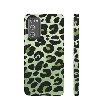 Chic Sage Leopard Print Phone Case