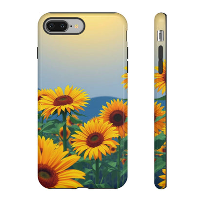 iPhone 8 Plus / Glossy Phone Case - Sunflowers Design Phone Case