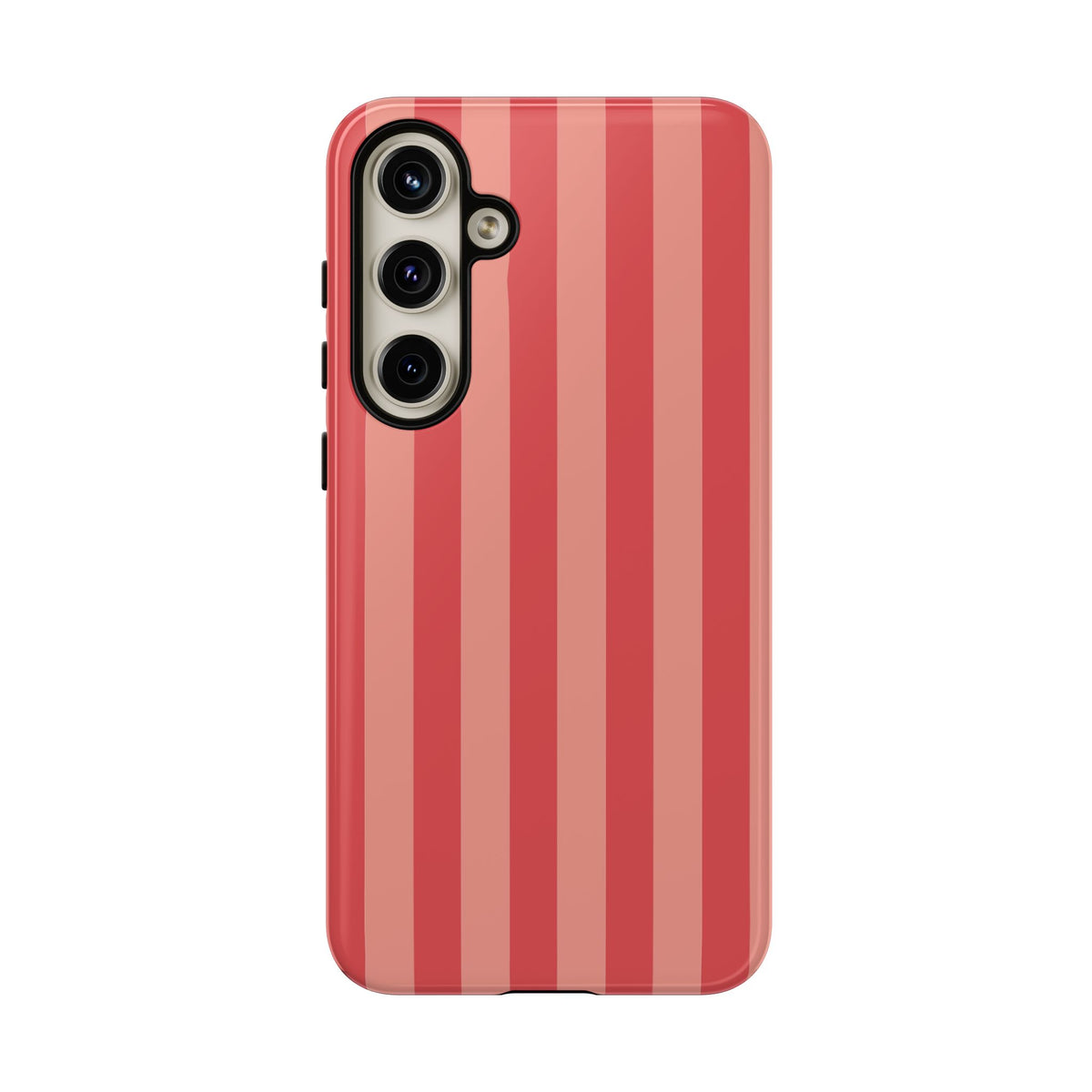 Light Pink Stripe Pattern Phone Case - Pink Phone Case - Samsung Galaxy S24 Plus / Glossy