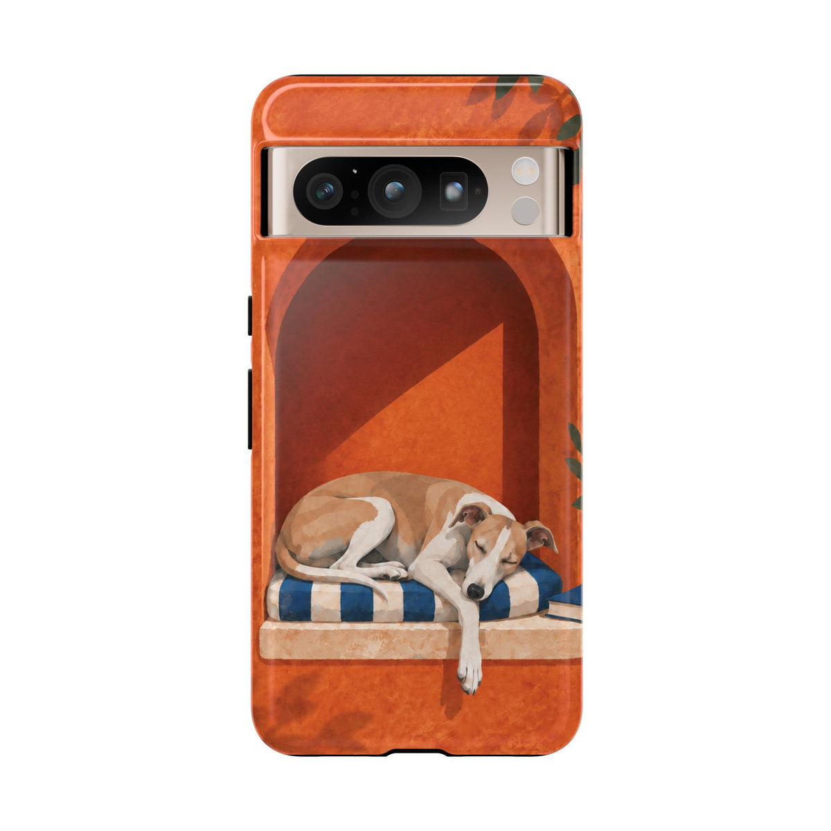 Whippet Siesta Nook Phone Case - Multicolor Phone Case - Google Pixel 8 Pro / Glossy