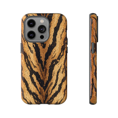 Amber Tiger Print Phone Case