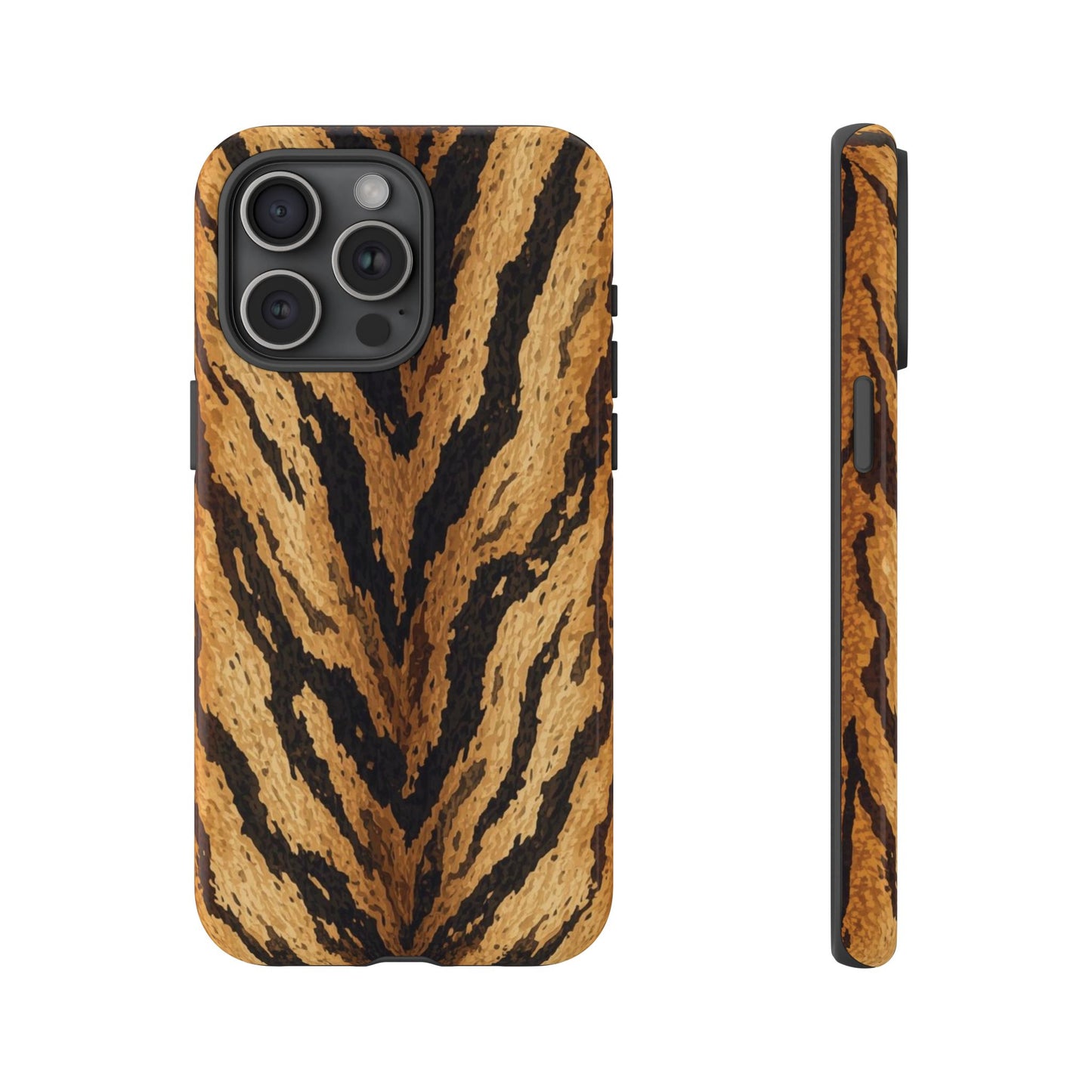 Amber Tiger Print Phone Case