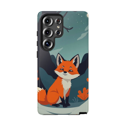 Samsung Galaxy S25 Ultra / Glossy Phone Case - Cute Fox Design Phone Case